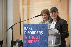 NIRDP members Rosemary and Katie, telling it like it is
